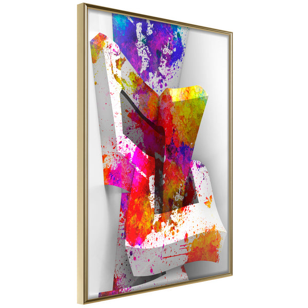 Poster - Colours and Shapes  - goud