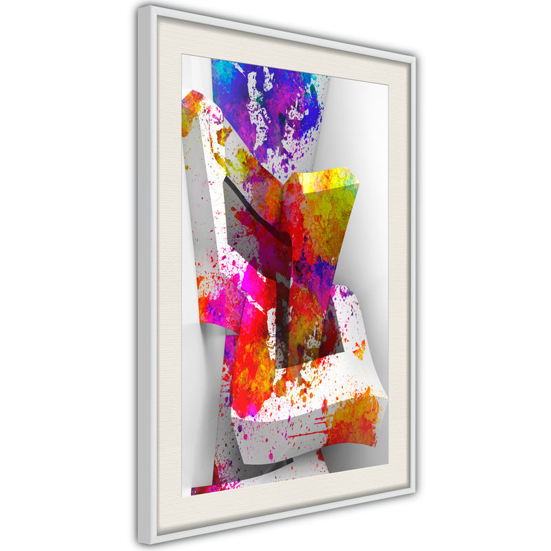 Poster - Colours and Shapes  - wit passepartout