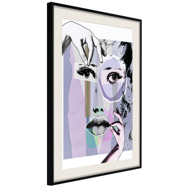 Poster - Pieced Together  - zwart passepartout