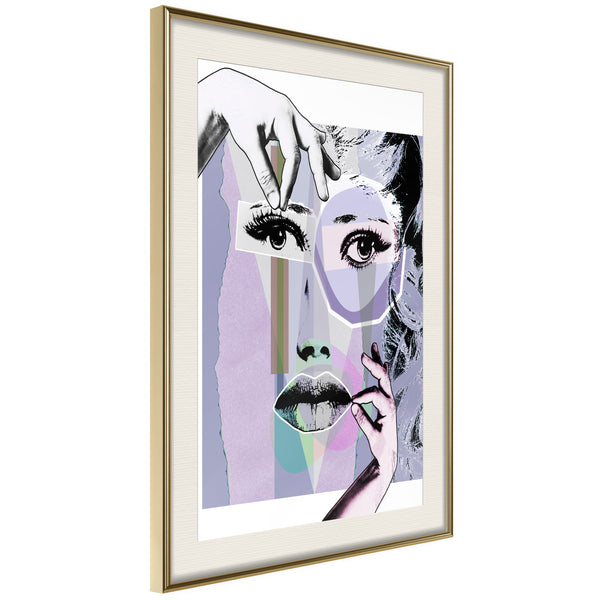 Poster - Pieced Together  - goud passepartout