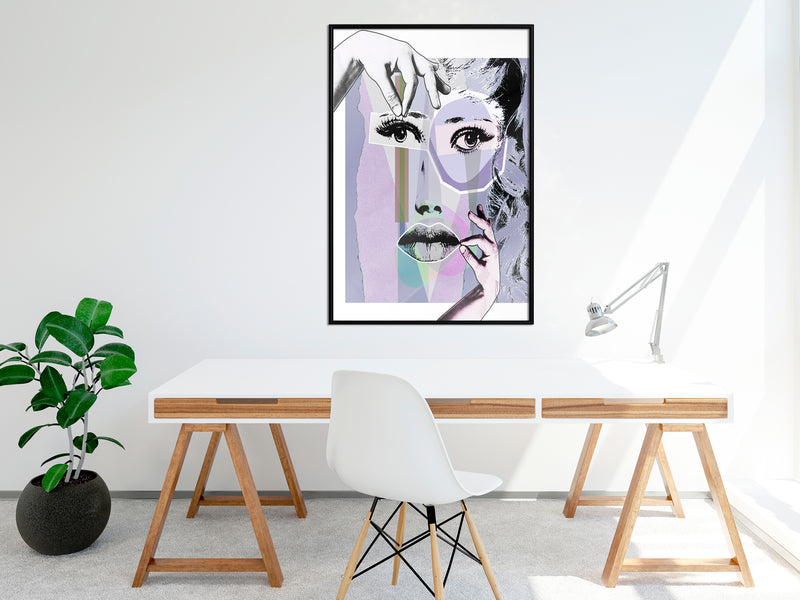 Poster - Pieced Together  - zwart