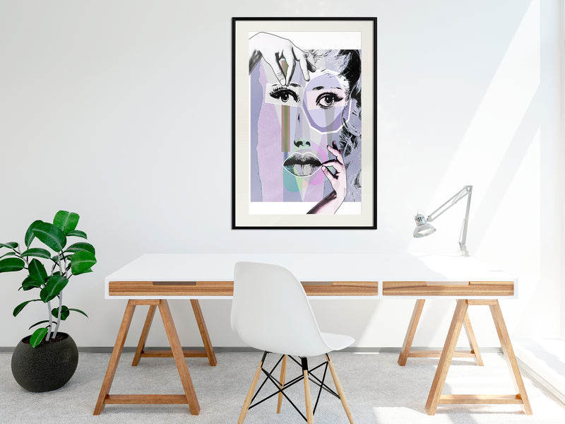 Poster - Pieced Together  - zwart passepartout