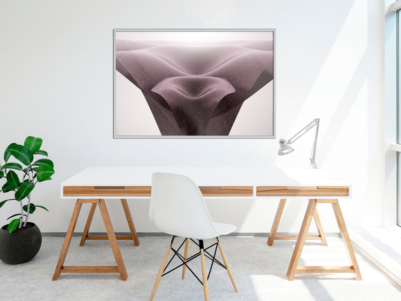 Poster - Surreal Dunes  - wit