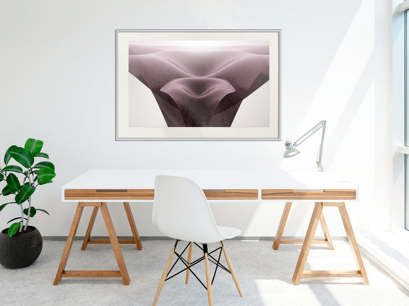 Poster - Surreal Dunes  - wit passepartout