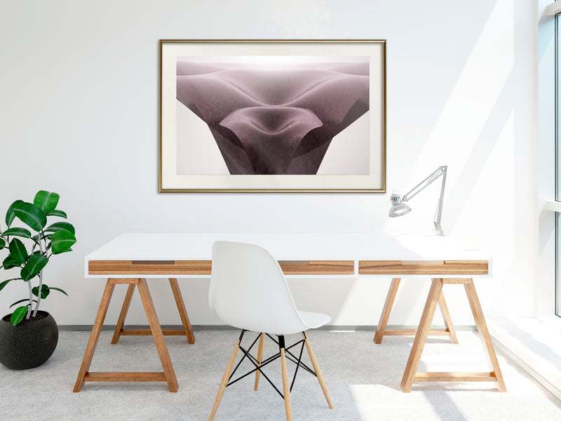 Poster - Surreal Dunes  - goud passepartout