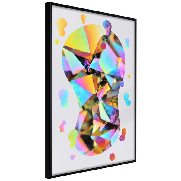 Poster - Abstract Light Bulb  - zwart