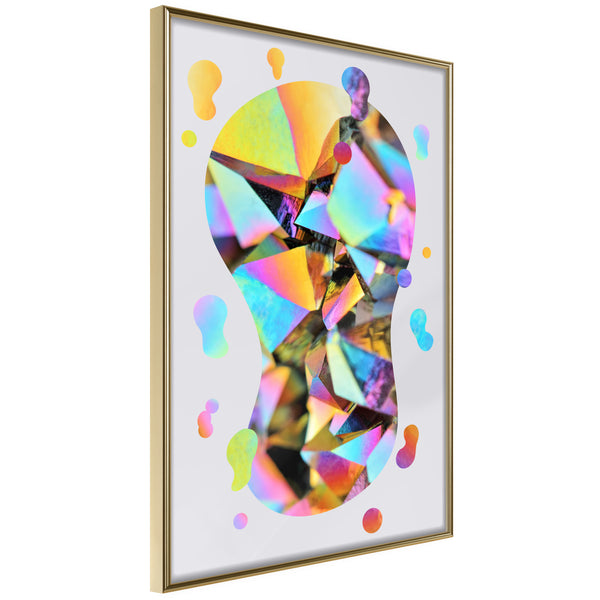 Poster - Abstract Light Bulb  - goud