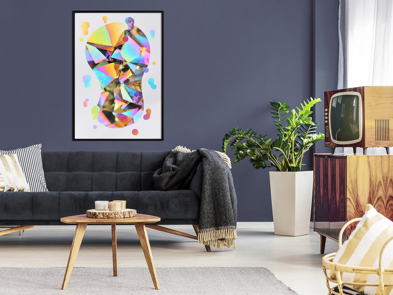 Poster - Abstract Light Bulb  - zwart