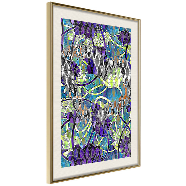 Poster - Modern Arabesque  - goud passepartout