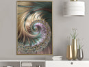 Poster - Iridescent Spiral  - goud