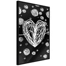 Poster - Entangled Heart  - zwart