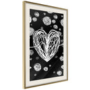 Poster - Entangled Heart  - goud passepartout