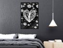 Poster - Entangled Heart  - zwart