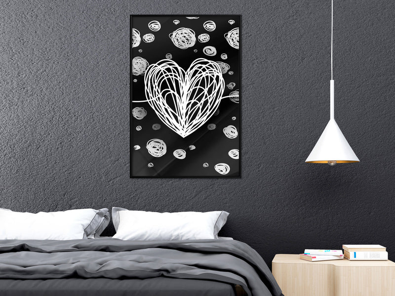 Poster - Entangled Heart  - zwart