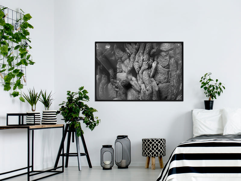Poster - Strong Roots  - zwart