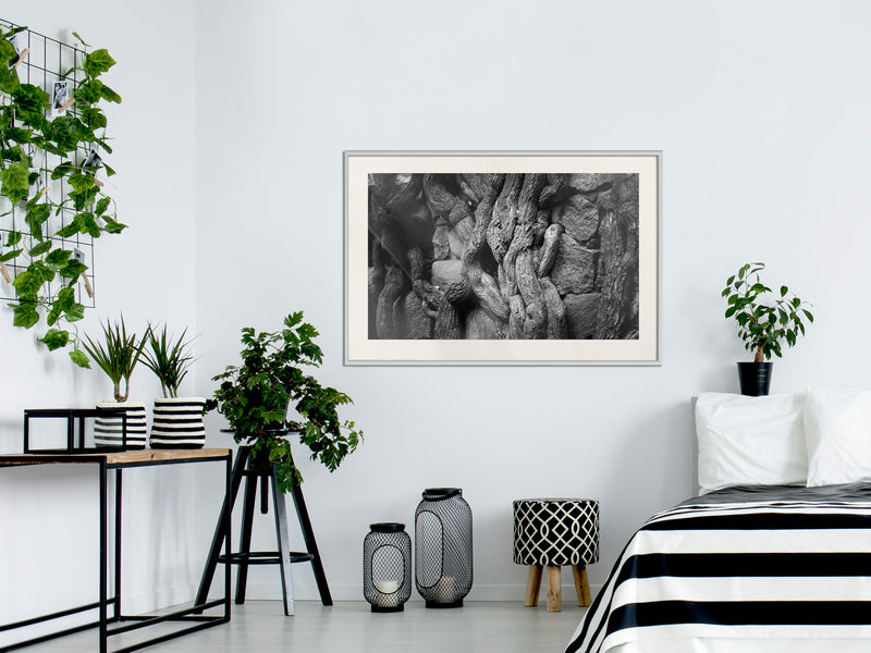 Poster - Strong Roots  - wit passepartout
