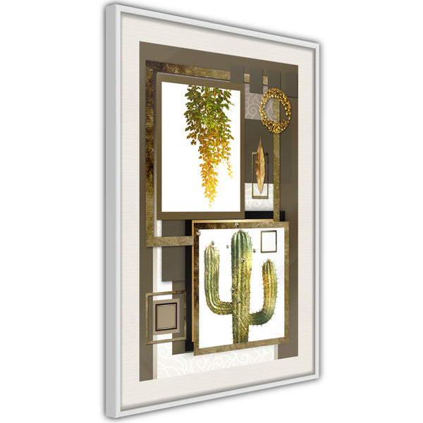 Poster - Home Gallery  - wit passepartout
