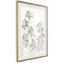 Poster - Dried Plants  - goud passepartout
