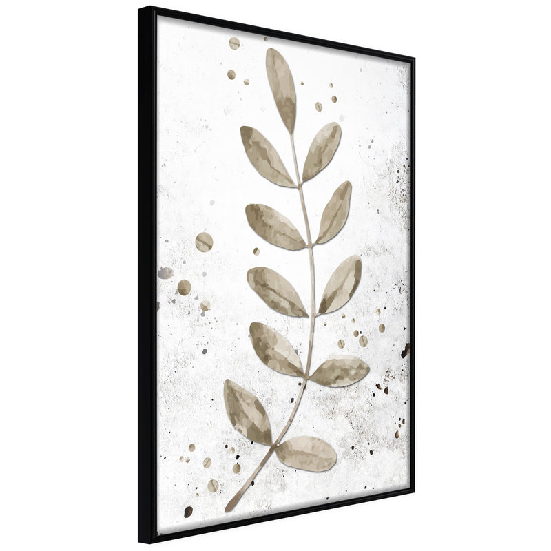 Poster - Dried Twig  - zwart