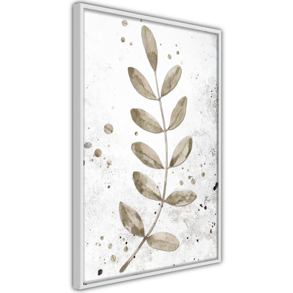 Poster - Dried Twig  - wit