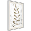 Poster - Dried Twig  - wit passepartout