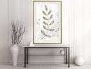 Poster - Dried Twig  - goud passepartout