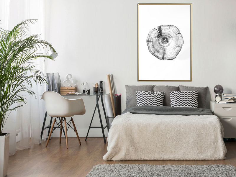 Poster - Tree Rings  - goud