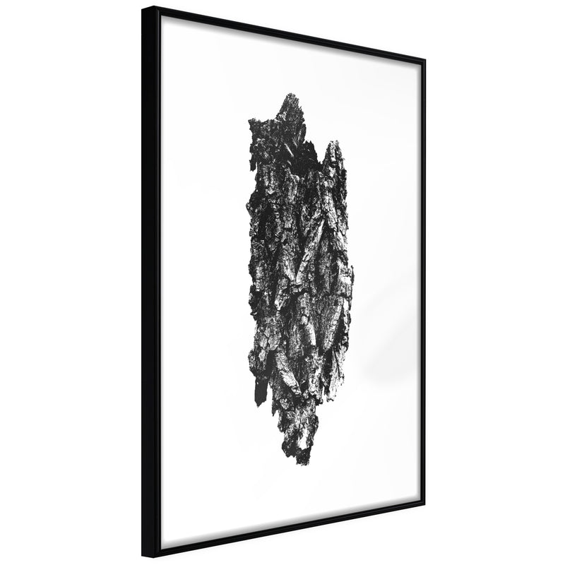 Poster - Texture of a Tree  - zwart