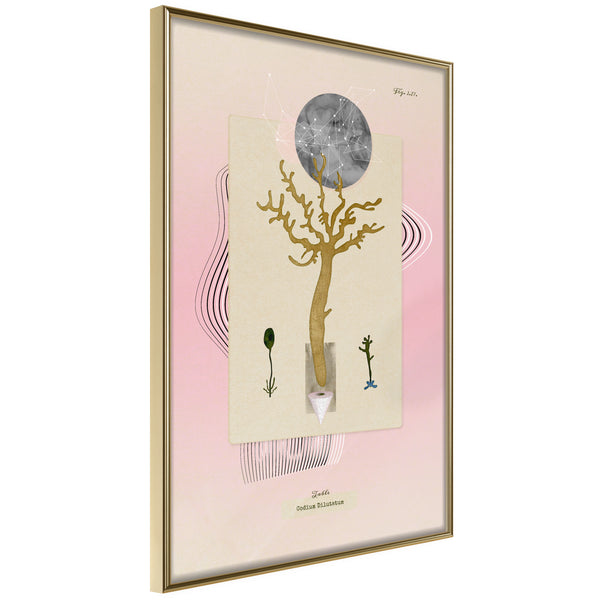 Poster - Aquatic Plant  - goud