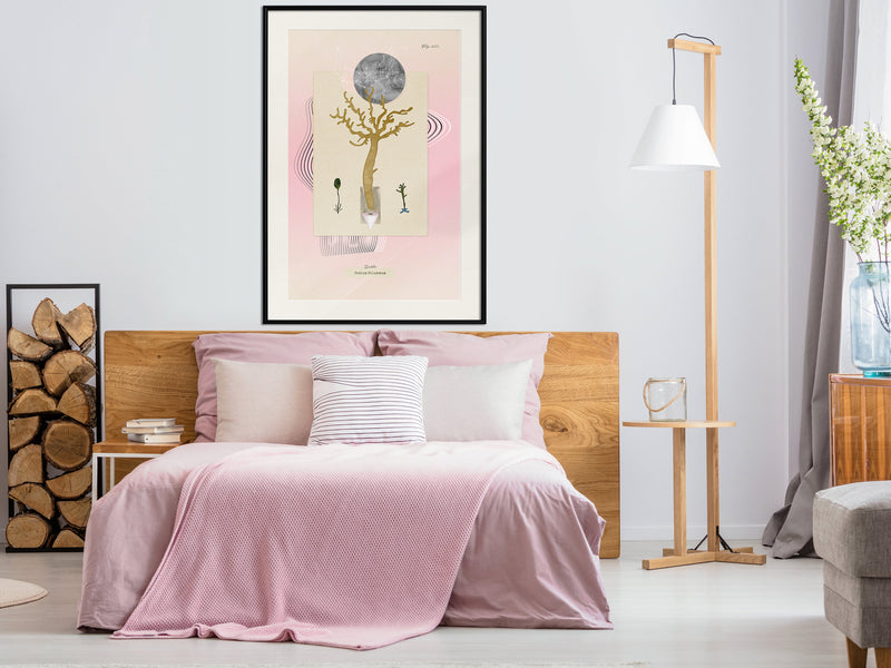 Poster - Aquatic Plant  - zwart passepartout