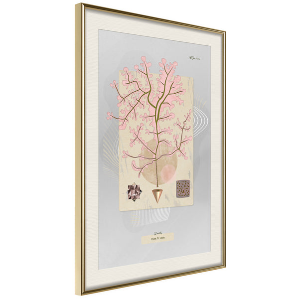 Poster - Seaweed  - goud passepartout