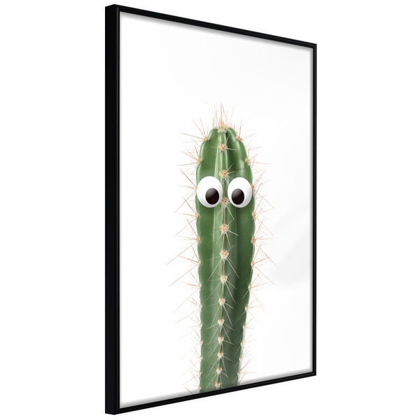 Poster - Funny Cactus I  - zwart