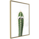 Poster - Funny Cactus I  - goud