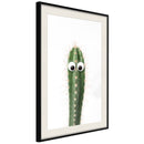 Poster - Funny Cactus I  - zwart passepartout
