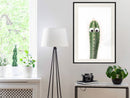 Poster - Funny Cactus I  - zwart passepartout