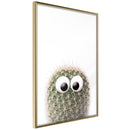 Poster - Funny Cactus II  - goud
