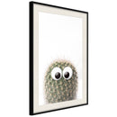 Poster - Funny Cactus II  - zwart passepartout