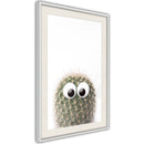 Poster - Funny Cactus II  - wit passepartout