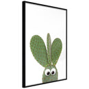Poster - Funny Cactus III  - zwart