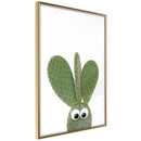 Poster - Funny Cactus III  - goud