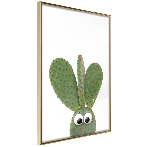 Poster - Funny Cactus III  - goud