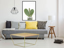 Poster - Funny Cactus III  - zwart