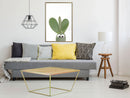 Poster - Funny Cactus III  - goud