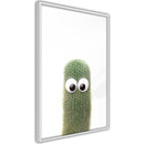Poster - Funny Cactus IV  - wit