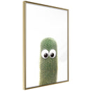 Poster - Funny Cactus IV  - goud