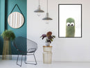 Poster - Funny Cactus IV  - zwart