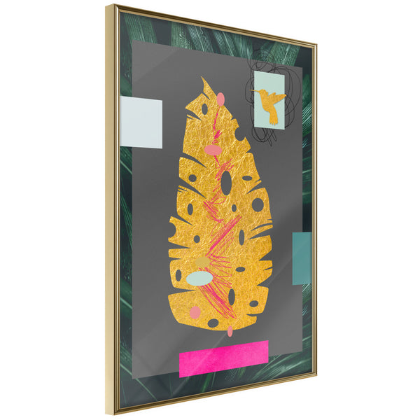 Poster - Botanical Treasure  - goud