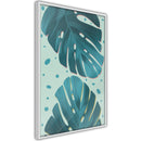 Poster - Pastel Monstera Leaves  - wit