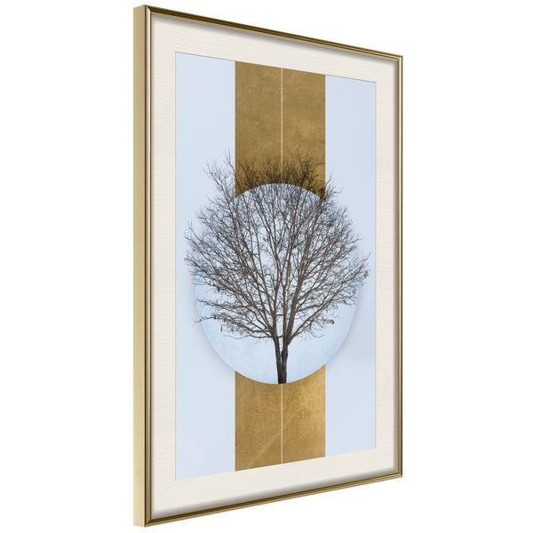 Poster - Passing  - goud passepartout