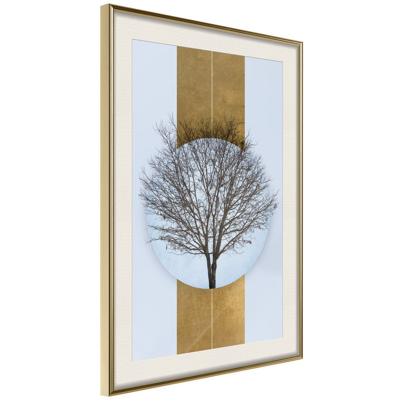 Poster - Passing  - goud passepartout